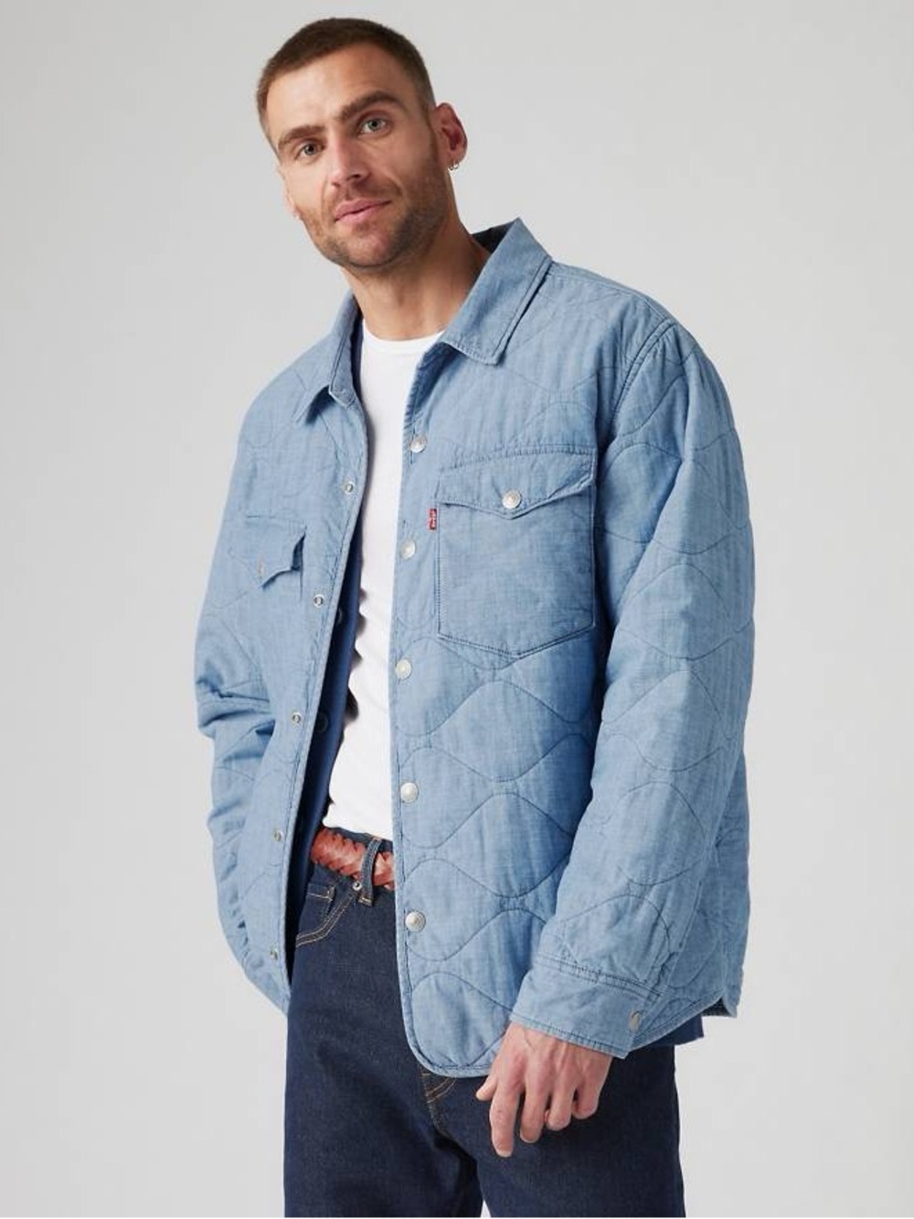 LEVI’s Idris Overshirt- Elwood Light Chambray – Blue- Medium